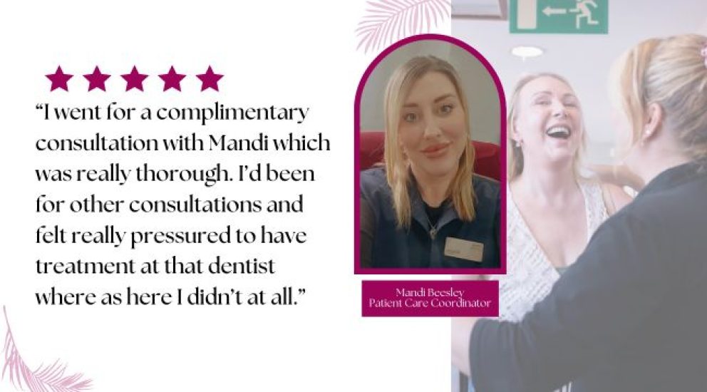 Mandi, patient care coordinator at Sale Dental Spa with patient testimonial about smile makeover consultation and Invisalign treatment planning