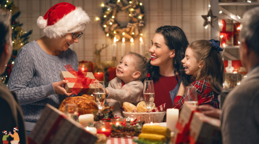 Family Celebrating Christmas - Festive Dental Care Tips | Sale Dental Spa
